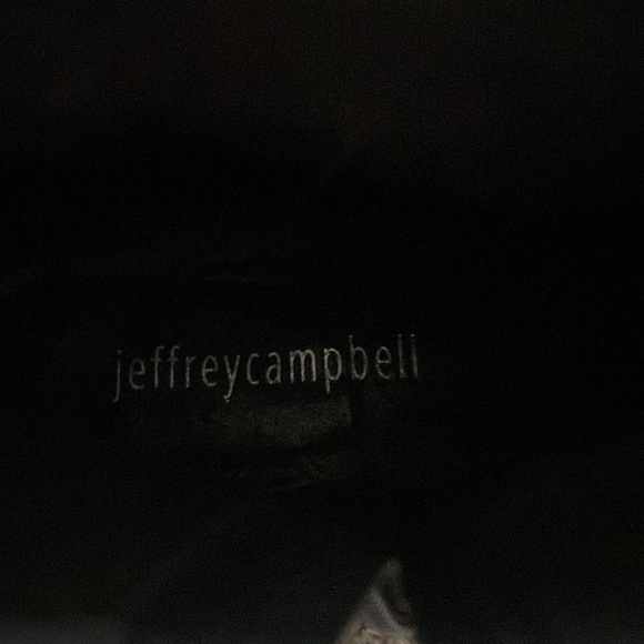 Jeffrey Campbell black leather side zipper ankle boots size 8 - Picture 6 of 7